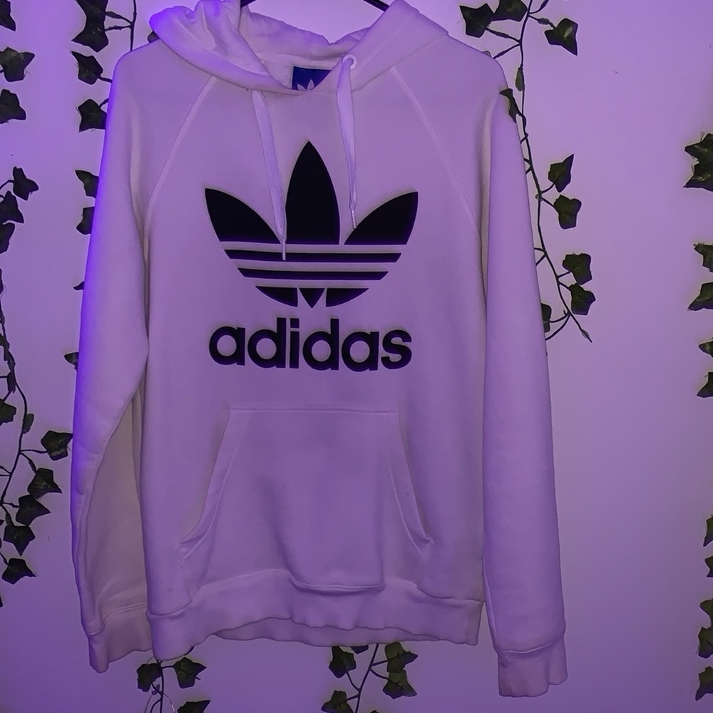 White Adidas Hoodie
